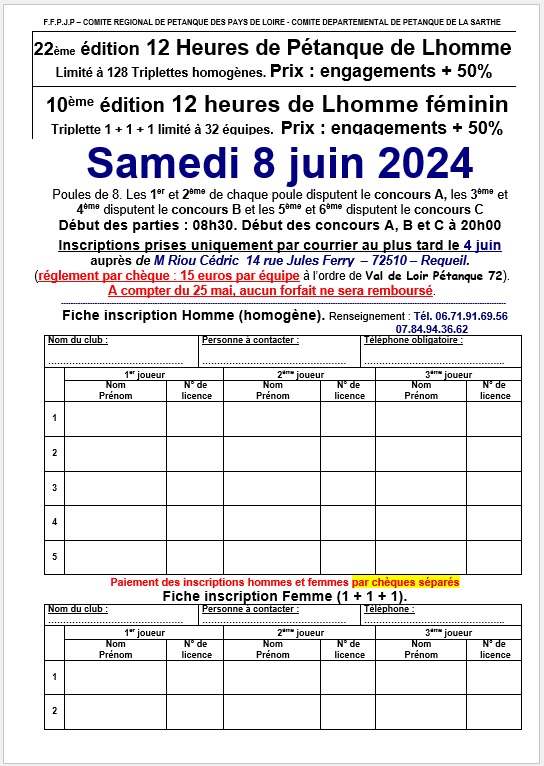 12H LHOMME